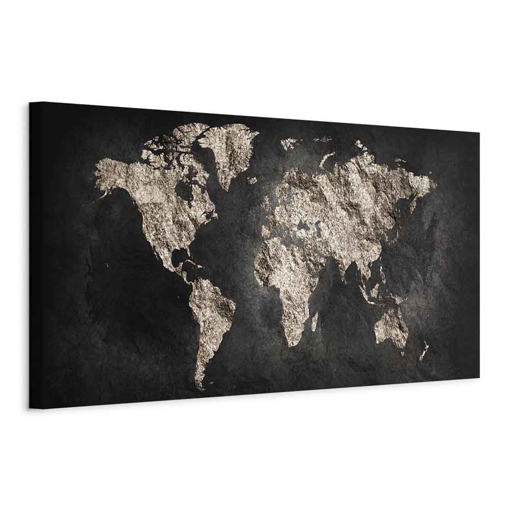 murando - Quadro Moderno per Soggiorno Grandi, Mappamondo, 120x40 cm | Chiodi Inclusi, 1 Pezzo, Murale Arte, Stampe da Parete, Resistenti Allo Sbiadimento, Produzione Europea