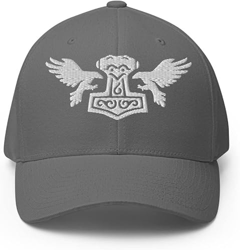 Thors Hammer Raven Mjolnir Cap Norse Mythology Thor Pagan Mjollnir Nordic Hat
