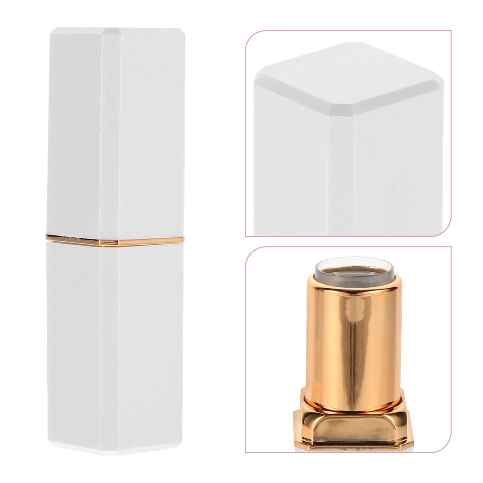 Beavorty 4 Juegos Cosmético Revestimientos Varita Mágica Mini Máscara Poseedor Tubos Cap Contenedor De Brillo De Labios Recargable Contenedor De Brillo De Labios Vacío Abs 10 Uds * 4