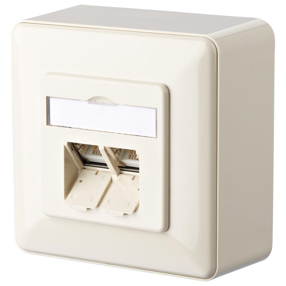 METZ CONNECT RJ45 Anschlussdose E-DAT C6 2 Port AP reinweiß