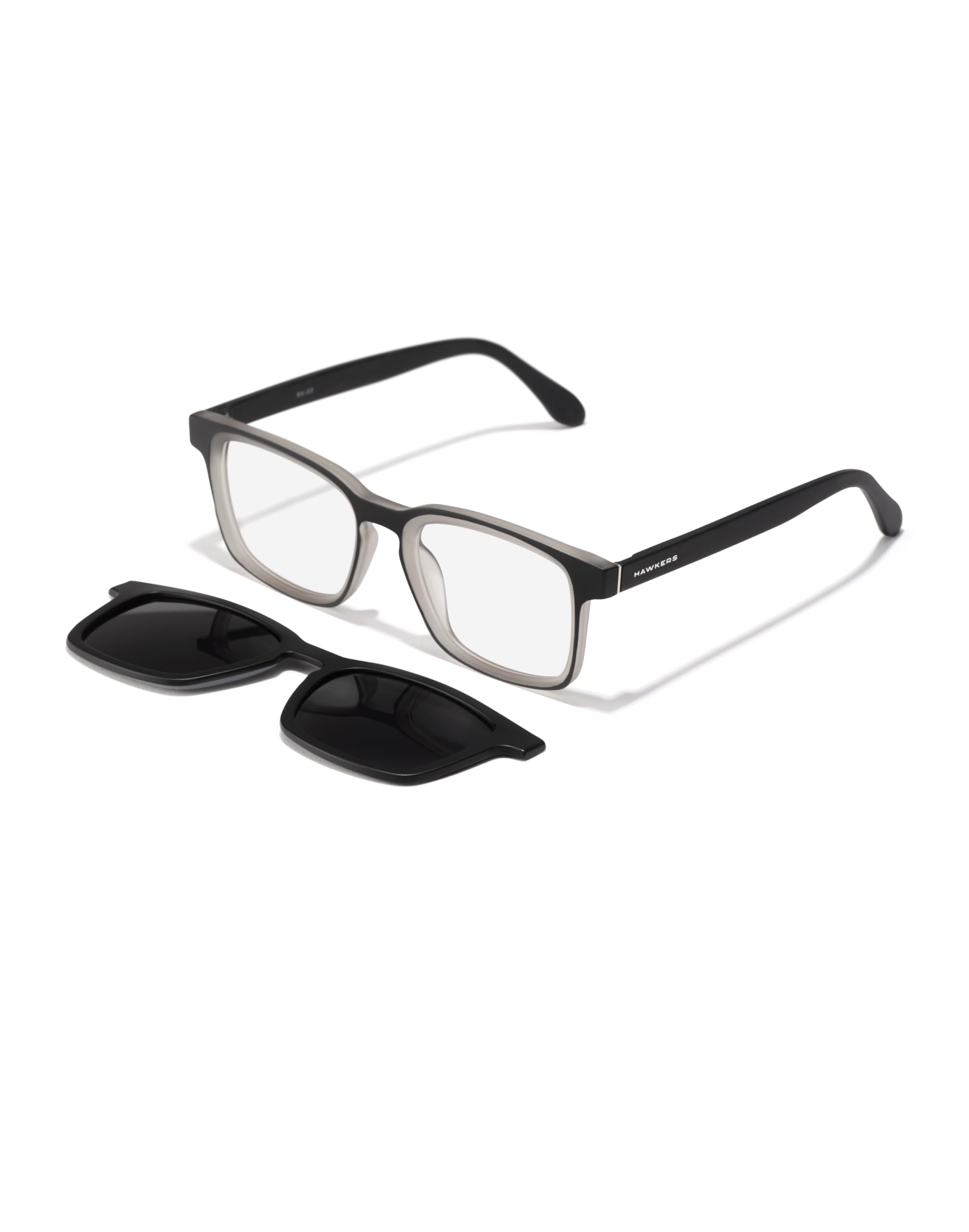 HAWKERS Brille mit Sehstärke für Herren und Damen optional mit Sonnenbrillentönung oder Blaulichtfilter, Quadratisch, gefertigt aus TR90 (inklusive Brillenetui)