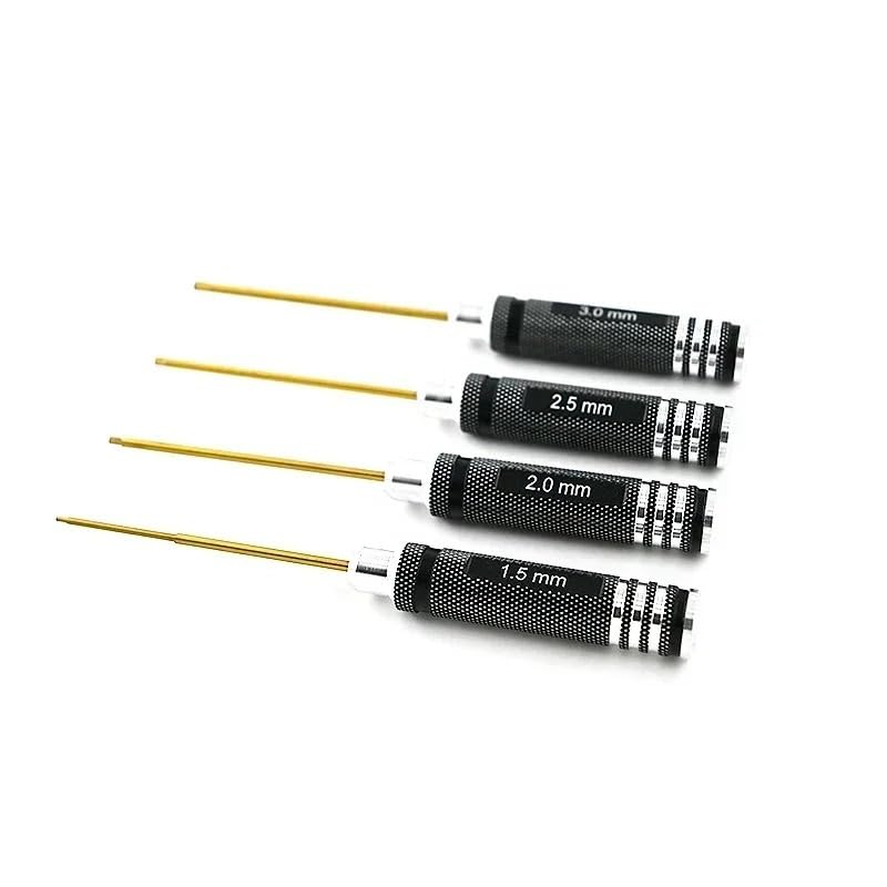 Recambios Rc Para FPV Para Carreras Drone Heli Aviones Coches Barco RC Herramientas 1,5mm 2,0mm 2,5mm 3,0mm Juego Destornilladores Hexagonales Kit Herramientas Hexagonales(Round)