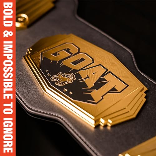TrophySmack GOAT 6lb Custom Championship Belt (Greatest of All Time)4