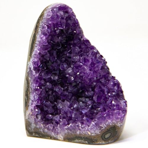 Extreme Rocks & Fossils Amethyst Cluster - 5 to 6 lb. Cluster with Polished Edges. Powerful, Deep Purple Crystals. Geode from Uruguay - Thumbnail 7