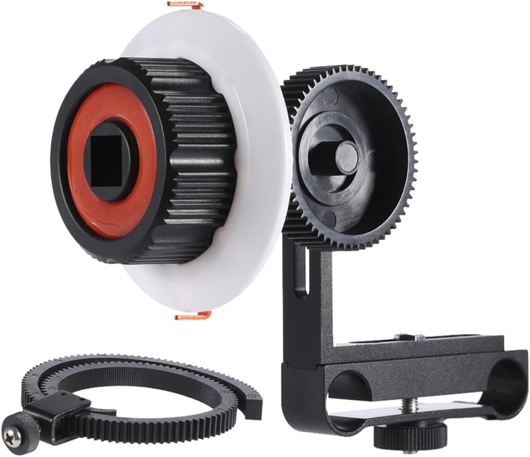 Aluminum Alloy Follow Focus Rig for Ilcd Cameras Damping Design for Precise Focus Durable Lightweight for Filmmakers and Photography Enthusiasts
