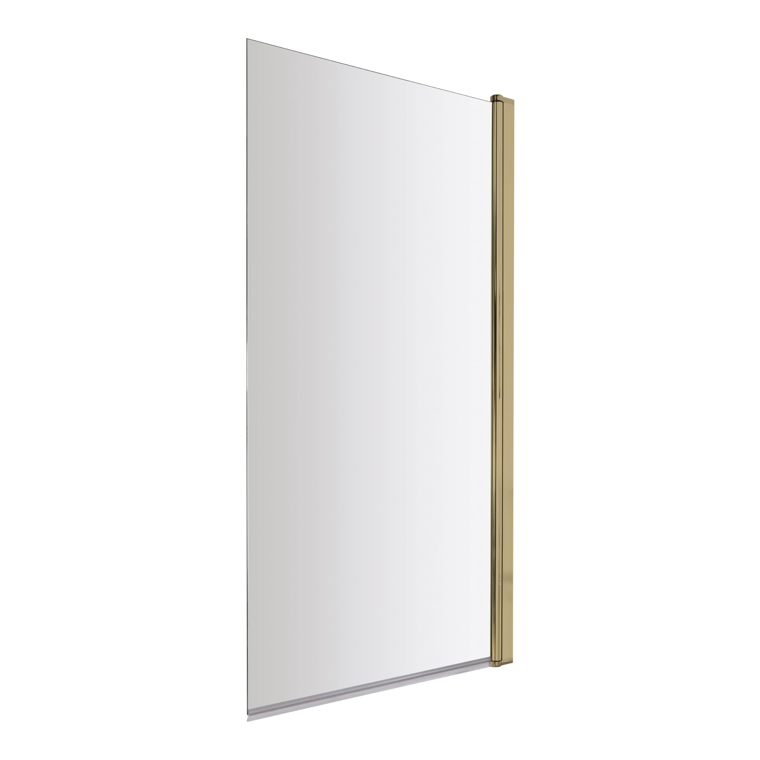 Balterley Brass 790 X 1430Mm Bath Shower Screen, Rectangular Shower Screens For Baths, 6Mm Toughened Safety Bath Door Screen, 180° Pivot Reversible Door Screens For Straight Baths (Brushed )