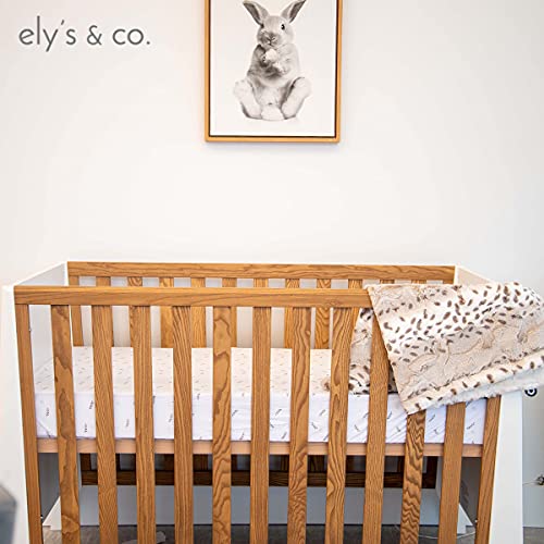 Ely's & Co. Crib Sheet Set, 100% Jersey Cotton — Forest Grey Crib 2-Pack #TOP7