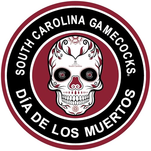 Fan Creations South Carolina 16in Round Sugar Skull Home Decor Sign