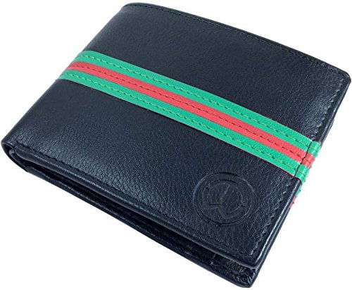 TnW Men's Genuine Leather Wallet(3 Cards) Black