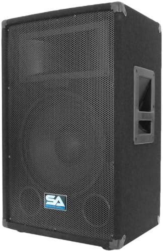 Miniatura 3 de Seismic Audio - Altavoz PA DJ de 12 pulgadas 300 vatios Audio PRO - Red eléctrica, monitores, bandas, karaoke, iglesias, bodas