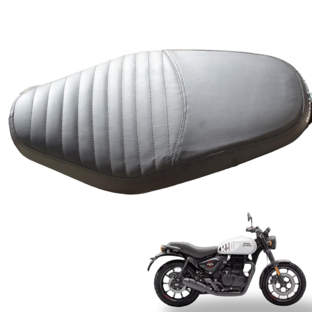 Premium Pleated Black Seat Cover for Hunter 350 | Stylish and Durable Design Accessory for Comfort and Protection