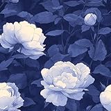 Flowers White Peel and Stick...