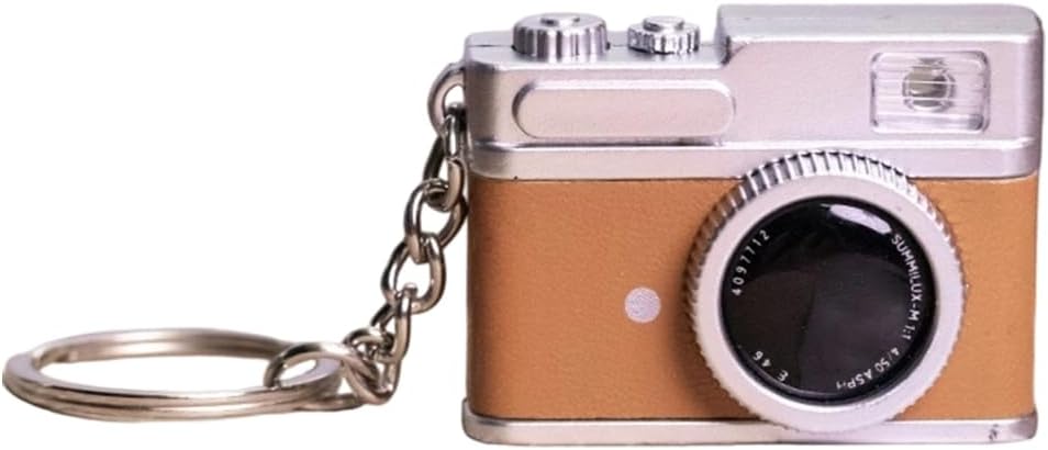 Flash Sound Effect Mini Camera Glowing Keychain As Party Decoration Gift for Photography Fans