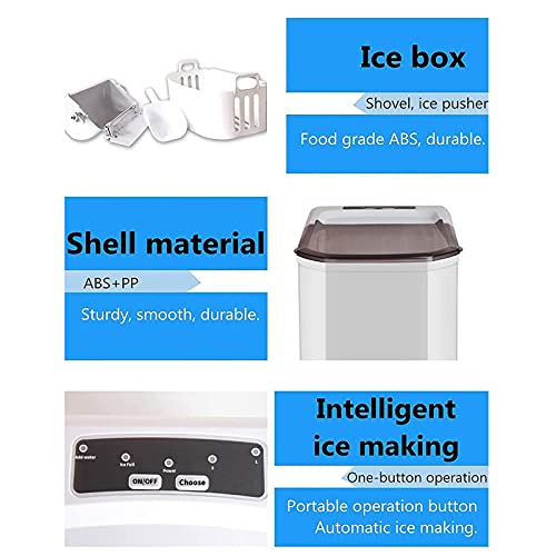 Fabricadora pequeña de hielo para mesada con cubos en 8 min miniatura 5