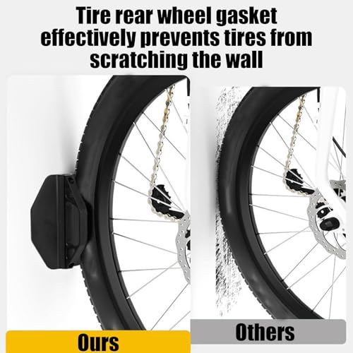 Soporte de bicicletas ajustable para pared de garaje con estante 7