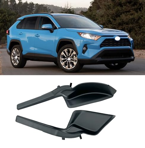 Fit for Toyota RAV4 2019-2022 Pair Front Wiper Side Cowl Extension Cover Trim Black Fender to Cowl Hood Side Seal 2020 2021