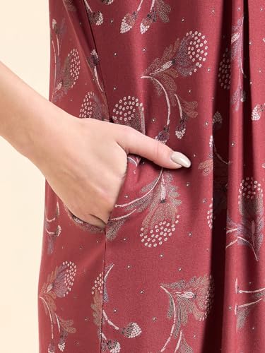 Image of Sweet Dreams Women's Cotton Maxi Casual Regular Night Dress