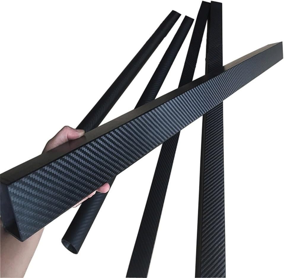 1pcs Length 1000mm 3K Full Carbon Fiber Square Tube, for Home Garden Carbon Fibre Tubes(25x25x20x1000mm)