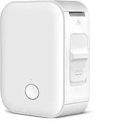 Mini Impressora Térmica Bluetooth Portátil, Mini Impressora de Etiquetas, Rotuladora de Etiquetas Adesivas, Máquina de Etiquetar com Fita Inteligente, Mpressora Térmica Etiquetadora