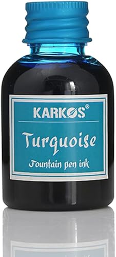 Vista 41 de Tinta embotellada para plumas estilográficas, azul oscuro brillante, tinta de caligrafía de 1.0 fl oz, escritura artística, dibujo, pintura, tinta