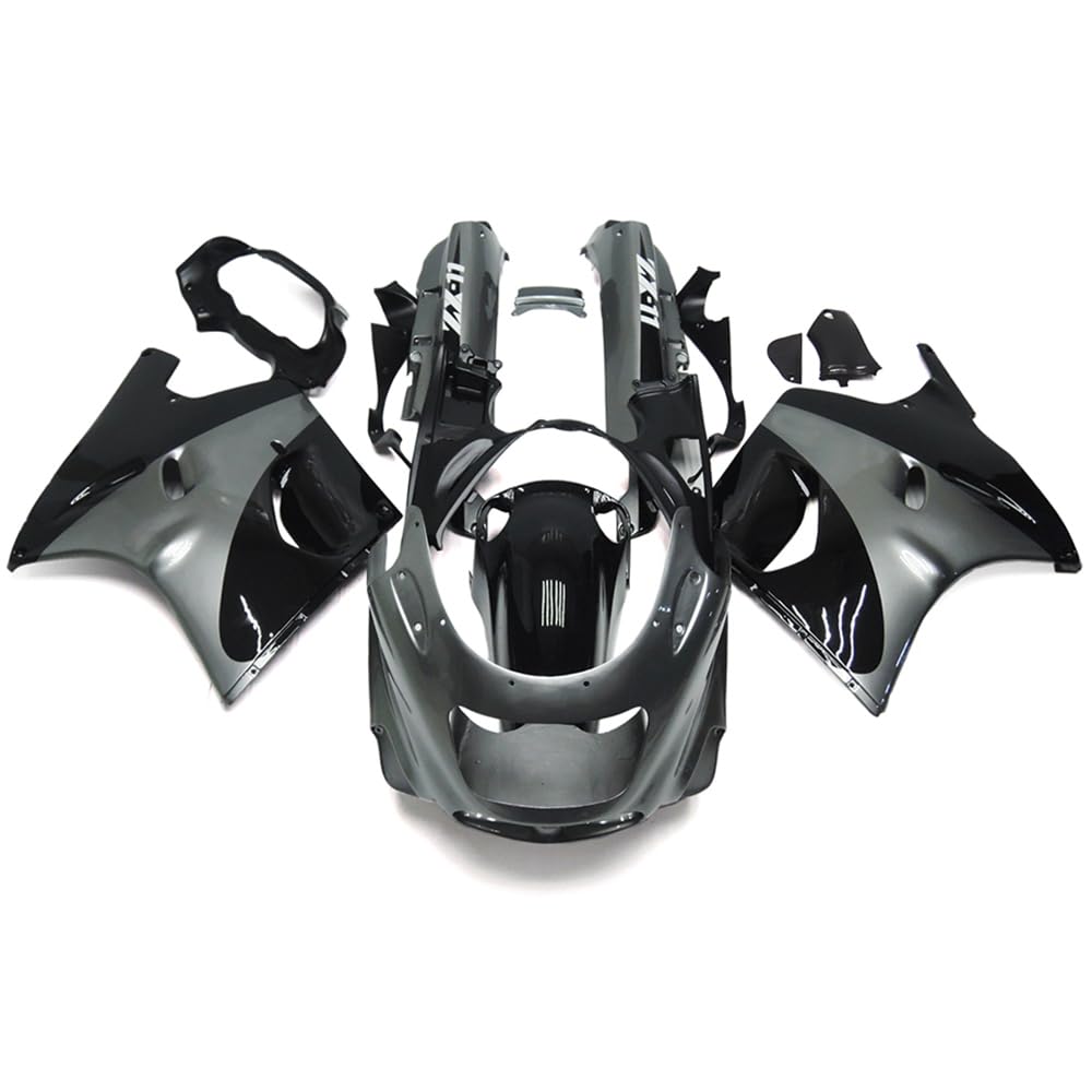 Amazon.com: Gloss Grey Black Motorcycle Fairings Kit For Kawasaki