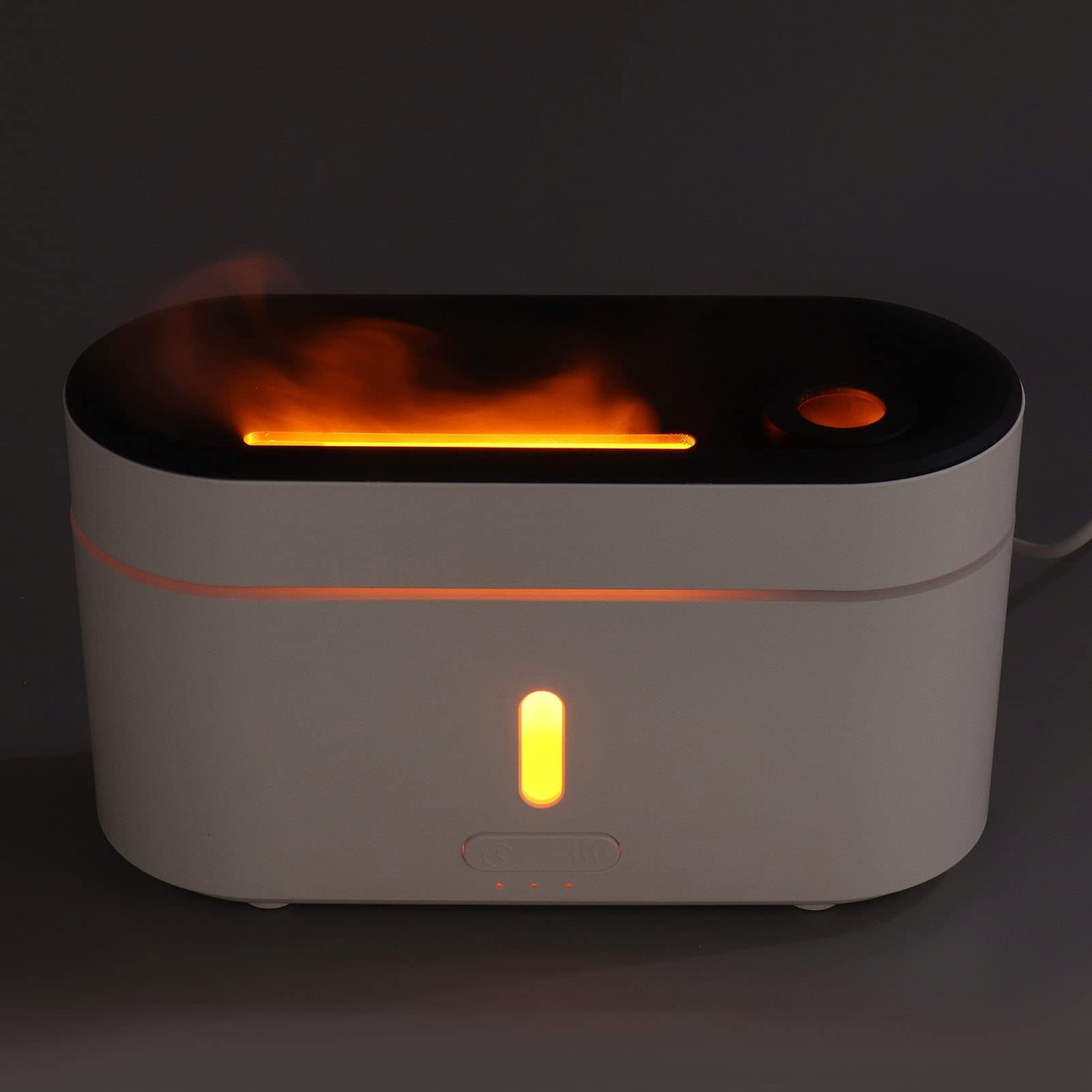 Diffuseur d'arôme de Flamme de 300ml, humidificateur d'arôme par atomisation, alimenté par USB avec lumière LED