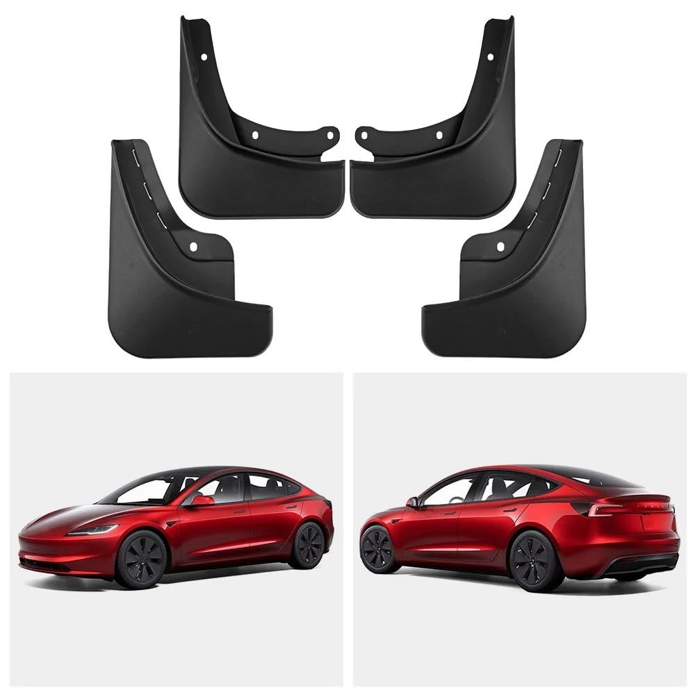 Dla Tesla Model 3 2024 błotniki samochodowe | Chlapacze samochodowe, błotniki, błotniki