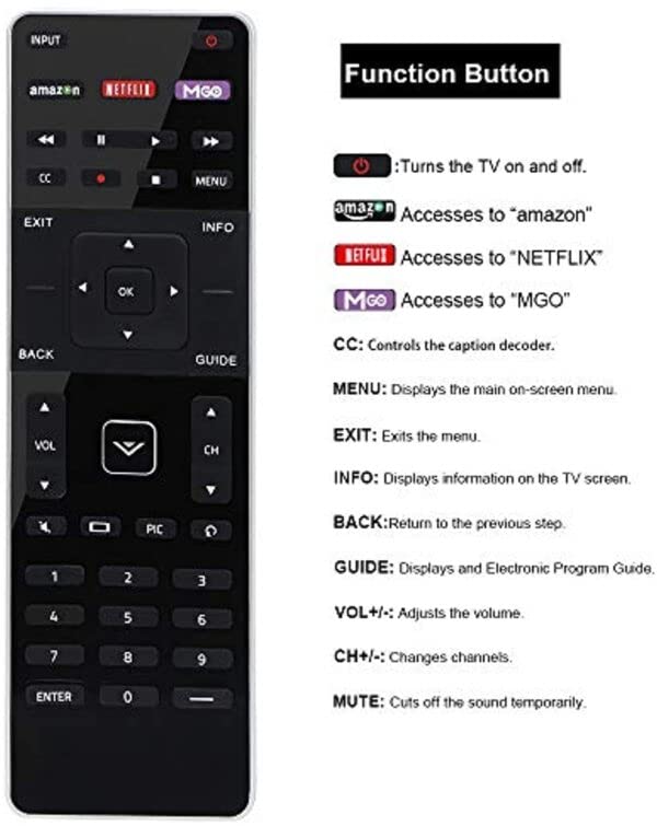 Control Remoto Para Tv Xrt500 Vizio Smart Tv | Envío Gratis