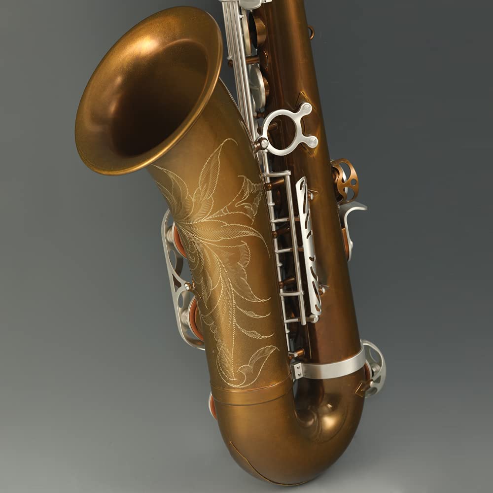 Rollins Saxofón tenor RST-X8, Bb Key Selmer 54-Key,Latón,Cobre desnudo color+plata