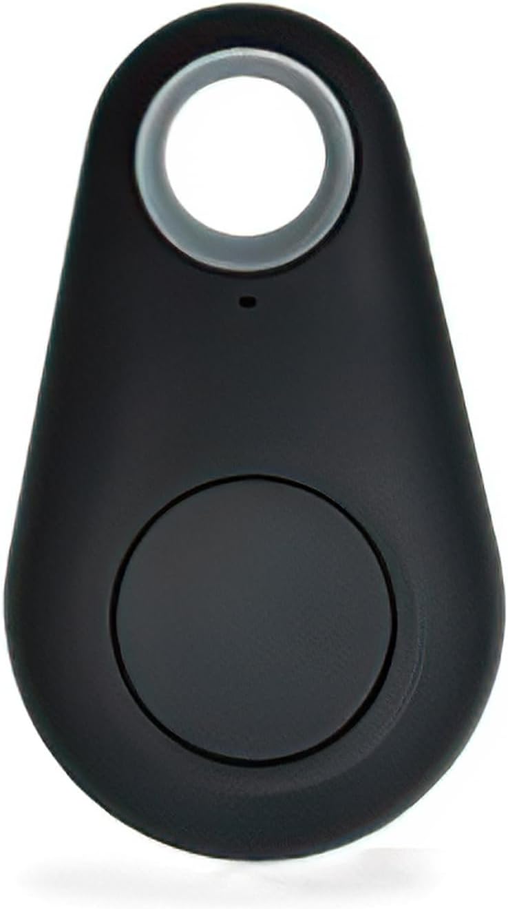 Bluetooth tracker and item locator for keys, wallets, luggage, pets, etc, iOS and Android compatible, with APP (Black)