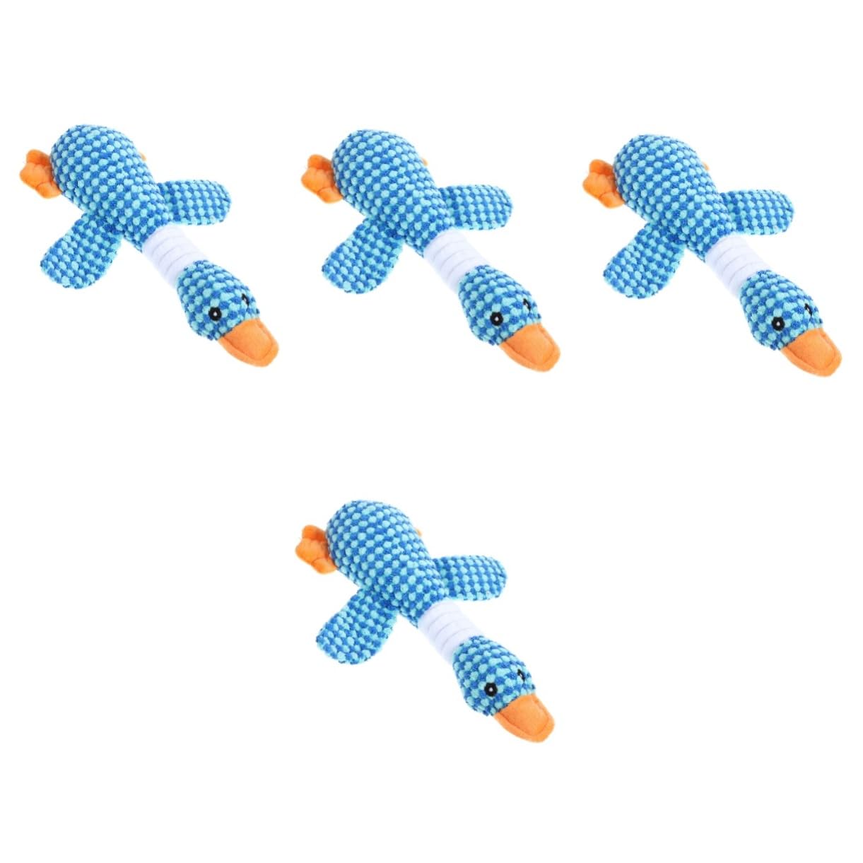 Milisten 4piezas Juguete Masticable para Perros Juguete De Teething Forma De Ganso para Cachorros Materiales Resistentes y Seguros Diversión para Mascotas y Ejercicio