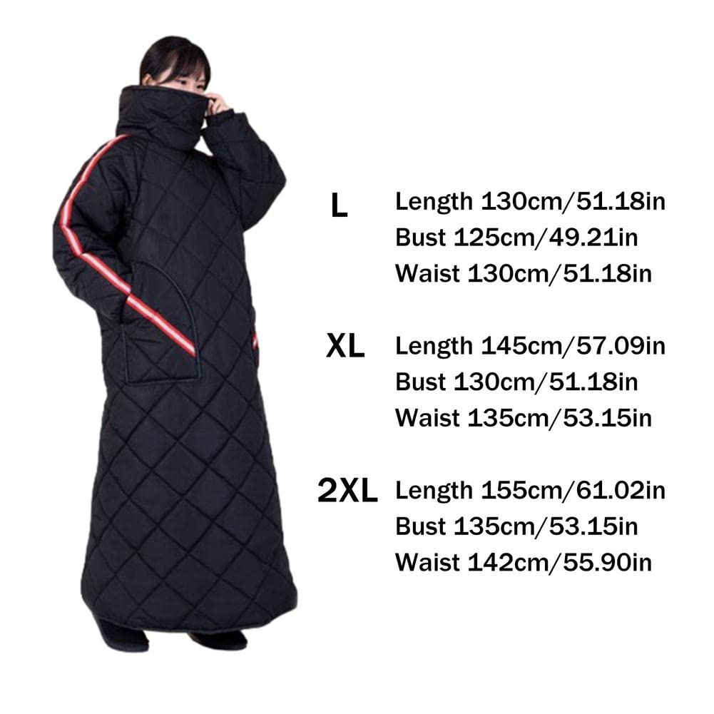 Générique Tablier Scooter, Couvre Jambe Scooter Winter Turnproof Moto Tablier Cour de Cyclisme Couette Pare-Brise Gants Guidon Bein Chaud(XXL)