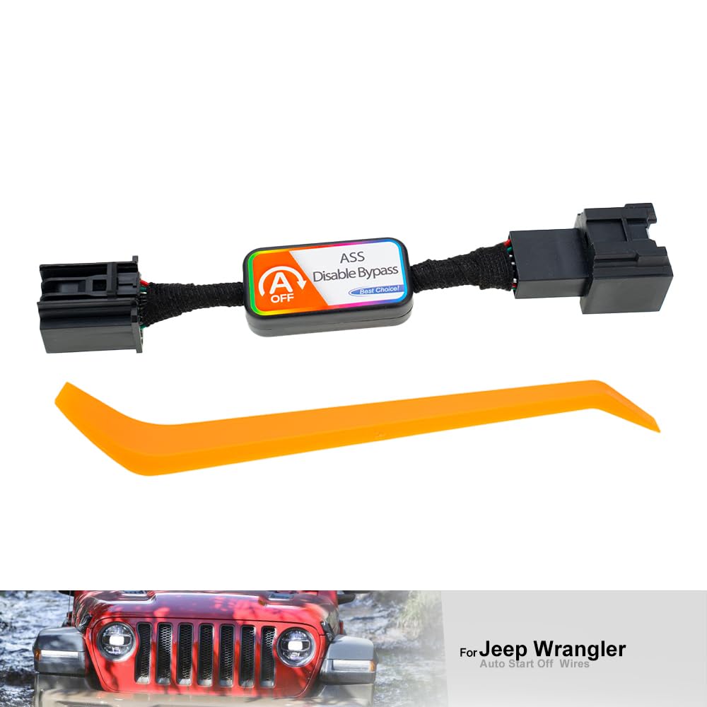 1X Auto Start Stop Disabilita/Elimina/Disabilita/Eliminatore per Je.ep Wrangler JL,Gladiator JT Cavo dispositivo di annullamento sistema di avviamento automatico di arresto motore