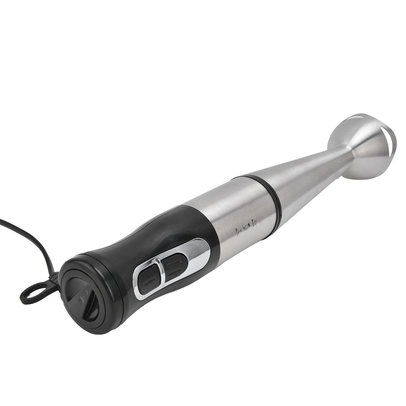 Batidora de Mano de Inmersión 800W 5 en 1 con Cuchillas en Forma de S de Acero Inoxidable, 2 Velocidades para Sopas, Batidos, Papillas, Purés y