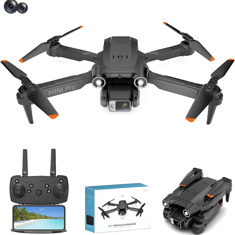Dron z kamerą 1080P dla dorosłych i dzieci, składany quadcopter zdalnie sterowany FPV z optycznym pozycjonowaniem przepływu, najazd 360 stopni, dostrajanie w czterech kierunkach, z