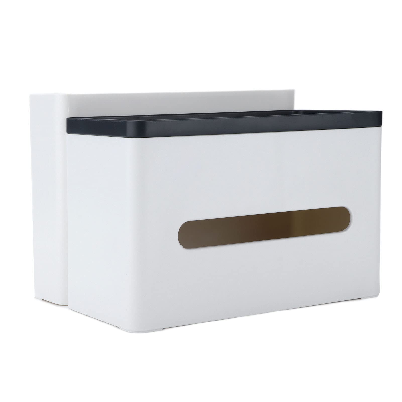 Tissue Box Holder, Plastic Storage Tissue Box Smoother Extraction Occupies Less Space Grid Storage Design for Office for Home