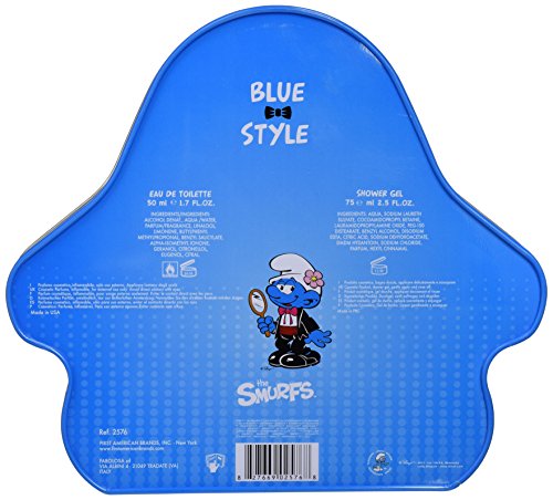 First American Brands First American Brands Blue Style Vanity 3d - die Schlümpfe Beauty Schlumpf 50 ml Eau de Toilette 75 ml Duschgel Geschenkset Für Kinder 1er Pack 1 x 50 ml