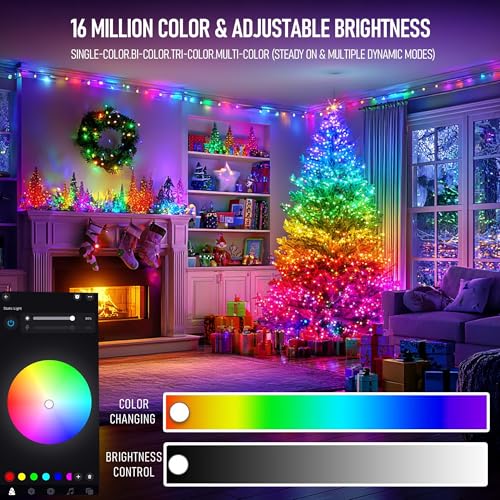 Dynamic Color Changing Christmas Tree Lights