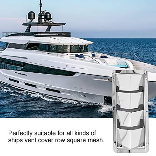 Lufteinlassgitterabdeckung, Bootslufteinlassgitter Robustheit und Haltbarkeit Oxidationsbeständigkeit der Rille Exquisite für Schiffsyachten