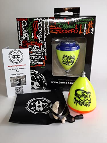 TROMPOS SPACE- Saturno XT Gerardo Montero y Javi De María Peonza, Color Amarillo, Mediano (SXACU)