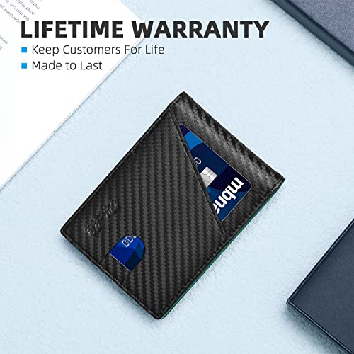 Image of Zitahli Bifold Wallets for Men, Slim RFID Leather Card Holder Cash Pocket | Minimalist Front Pocket Design, Holds 11 Cards, RFID Protection, Gifts for Men on Birthdays, Father's Day, and Christmas