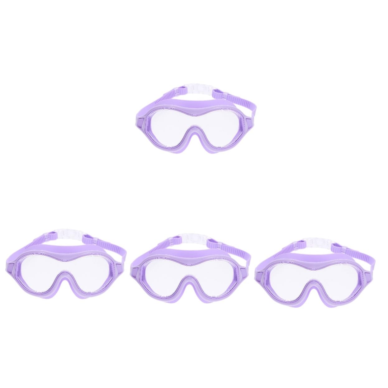 VANZACK 4stücke Unisex Schwimmbrille Mit Breitem Rahmen Anti-beschlag Und Verstellbarem Gurt Für Erwachsene Und Jugendliche Und Komfortabel Für Wassersportarten