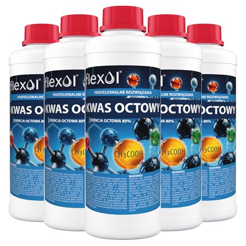 Nuvio, Acide acétique 80%, Concentré de Soins de Surface 5 x 1L