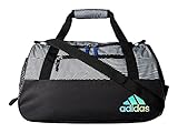 adidas Squad Duffel Bag, Black/White, One Size