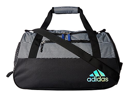 adidas womens Squad Duffel Bag, Optic Stripe/ Black/ Hi - Res Blue, One Size