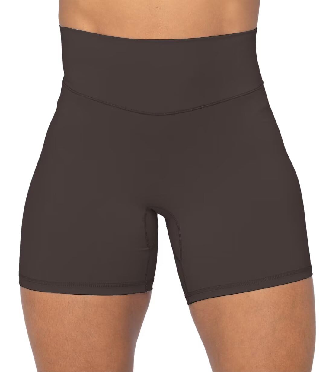 Sunzel No Front Seam High Waist Biker Shorts for Women, Squat Proof Yoga Workout Gym Bike Shorts