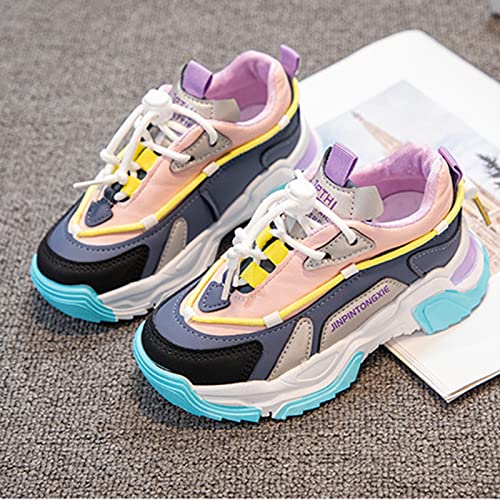 Boys Shoes Running Athletic Gym Shoes Toddler Girls Kids Lace Up Sport Shoes Lightweight Breathable Sneakers2