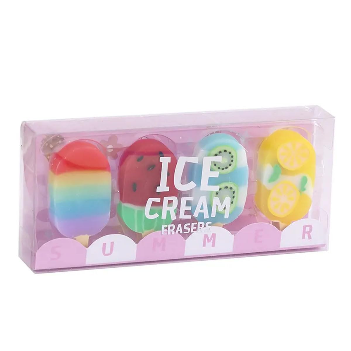 レトロ消しゴム　ミニアイスクリーム消しゴム　まとめ売り ミニ アイスクリーム消しゴム 連続当 追記あり : トレジャー