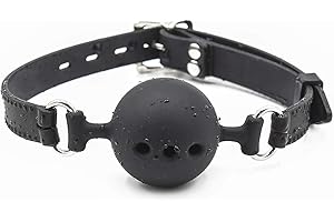 CLROY® Breathable Black Silicone Sex Ball Gag