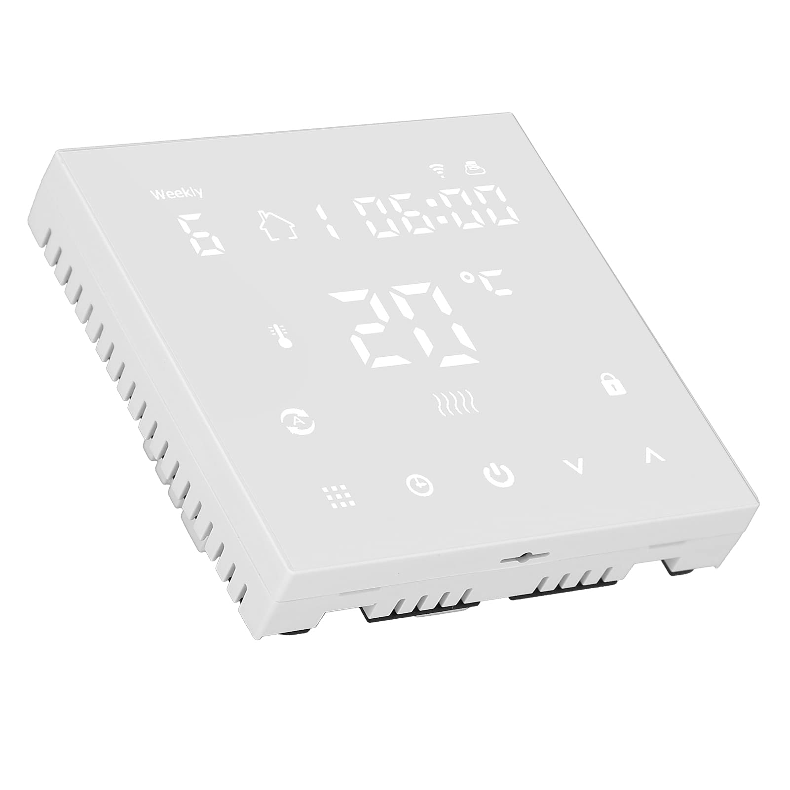 Termostato Intelligente Termostato Digitale PC più ABS AC90 a 240V 16A WiFi Touch LCD Telecomando da 41 a 95F per Riscaldamento a Pavimento Elettrico Uso Domestico
